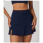 Váy ngắn tập Yoga lưng cao thoáng khí Mini Culottes Chạy bộ thể dục Quần vợt Váy thể thao