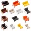 HFTOY 1: 12 Nhà Búp Bê Mini Sofa Da Sofa Đơn / Đôi Ghế Nội Thất Mô Hình Phòng Khách Trang Trí Đồ Chơi Phụ Kiện Nhà Búp Bê ~