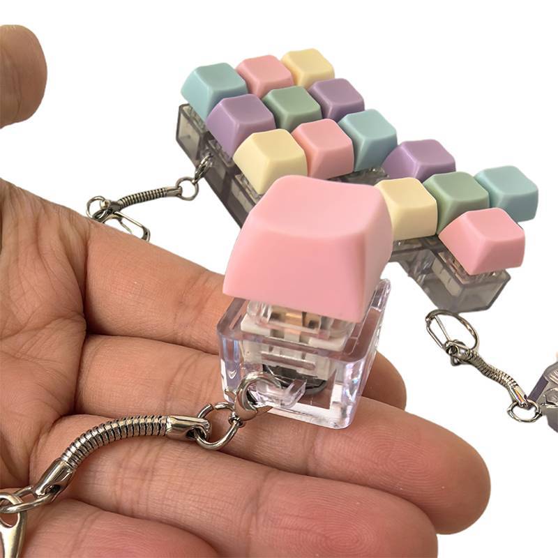 PNPIA - Bàn Phím Cơ Fidget 1/4/5/9 Phím, Kiểm Tra Trục, Keycap, Móc Khóa, Đồ Chơi Ngón Tay