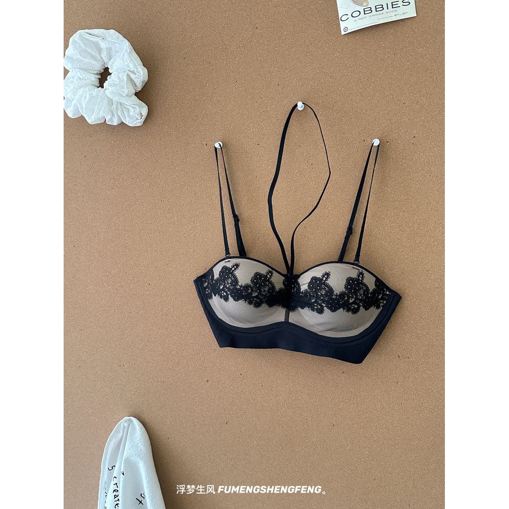Xương đòn Kill Be Careful French Halter Neck Push-Up Quần lót | Vú Nhỏ Nhìn Lớn Không Vòng Thép Áo Ngực Nhận Mặt Đẹp Lưng Gợi Cảm Thấp Cắt Mặc Paradia Pure Desire