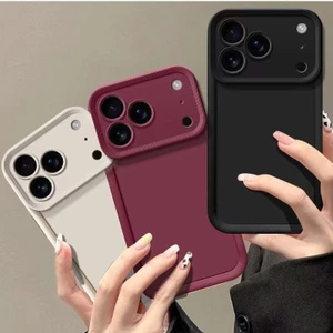 Màu trơn đơn giản Thích hợp cho Vỏ điện thoại Apple 17Promax Phong cách Hàn Quốc Nhật Bản iPhone16 / 15 / 1413 / 26.15