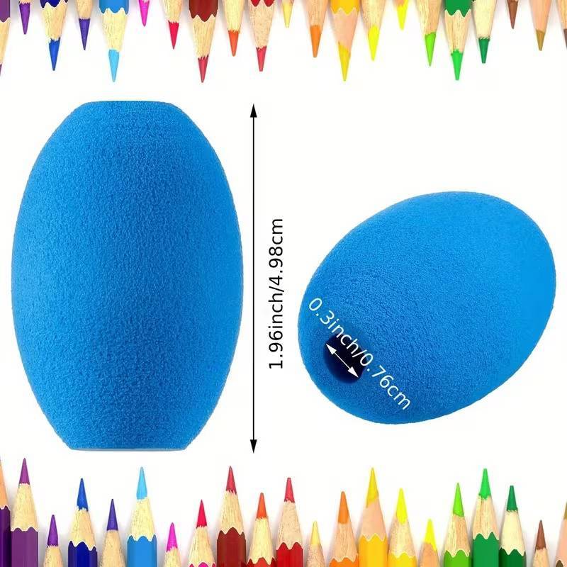 JCSYFAC 3 / 6 Chiếc Xốp Mềm Cầm Cho Bút Và Bút Chì, Thực Hành Viết Bút Chì Giữ Đệm Cầm Để Viết Tay Vẽ Tiện Dụng Mới