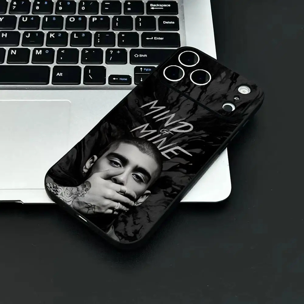 TP-2 Singer Z-Zayn M-Malik Ốp Điện Thoại IPhone 17 16 15 14 13 12 11 Pro Max Plus Mini Đen Mờ Vỏ Mềm Funda