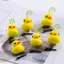Kawaii 3D Little Yellow Du Kẹp Tóc Hoạt Hình Vui Nhộn Du Kẹp Tóc Cho Bé Gái Trẻ Em Mũ Dễ Thương Phụ Kiện Tóc Mới