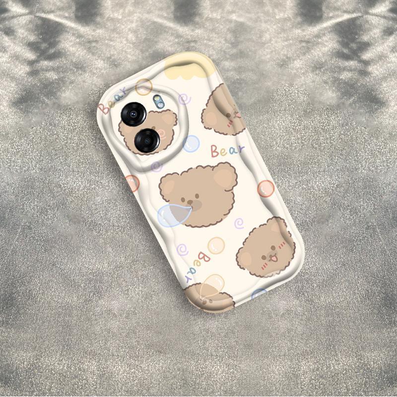Thích hợp cho OPPO A5X A6 Pro A6X 4G 5G 3D Thẩm Mỹ Mềm TPU Rilakkuma Gấu Vỏ Điện Thoại Chống Sốc