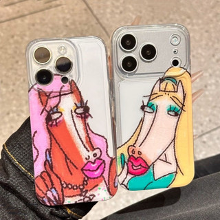 Ốp lưng ngựa hài hước độc lạ trong suốt cho iPhone 17/16/15/14/13/12promax