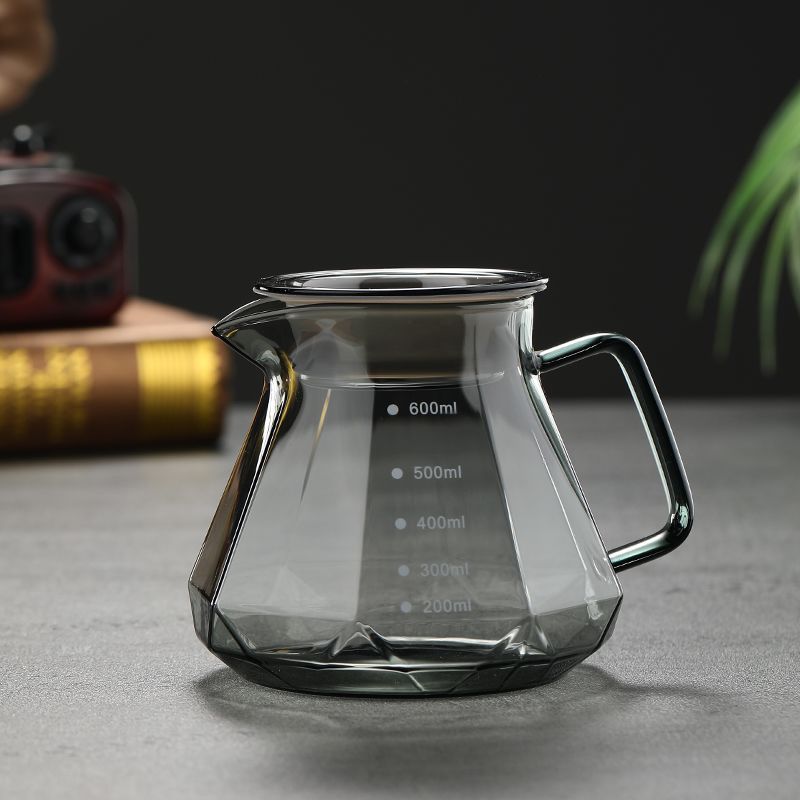 Ấm trà thủy tinh chịu nhiệt độ cao 400ml / 600ml Nồi chia sẻ cà phê