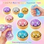 Đồ chơi Squishy hấp thạch lấp lánh 8,5cm có hộp hấp, Đồ chơi thần tài giảm lo âu, 1-4 chiếc Màu sắc ngẫu nhiên