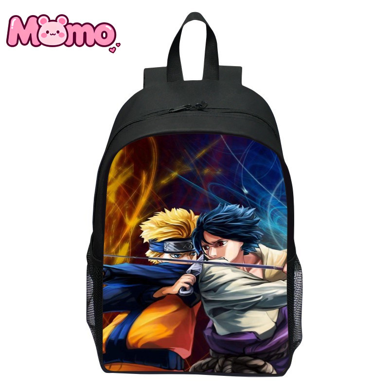 Ba lô in họa tiết anime Naruto dành cho bé trai và bé gái, thích hợp cho trường học và sử dụng thông thường