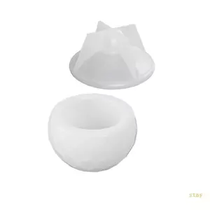 Ở Lại Silicon Bảo Quản Lọ Khuôn Hộp Trang Sức Khuôn Hình Thang Hộp Đựng Khuôn Có Nắp