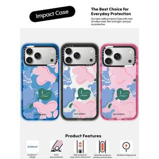 CASECASE X Blue Pink Green Flower Case Black / Sky Blue / Pink Fizz Candy Collection Color Clear Hard Từ Hút Tác Động Dành Cho Apple IPhone 13 14 15 16 17Pro Max Plus Có Hộp
