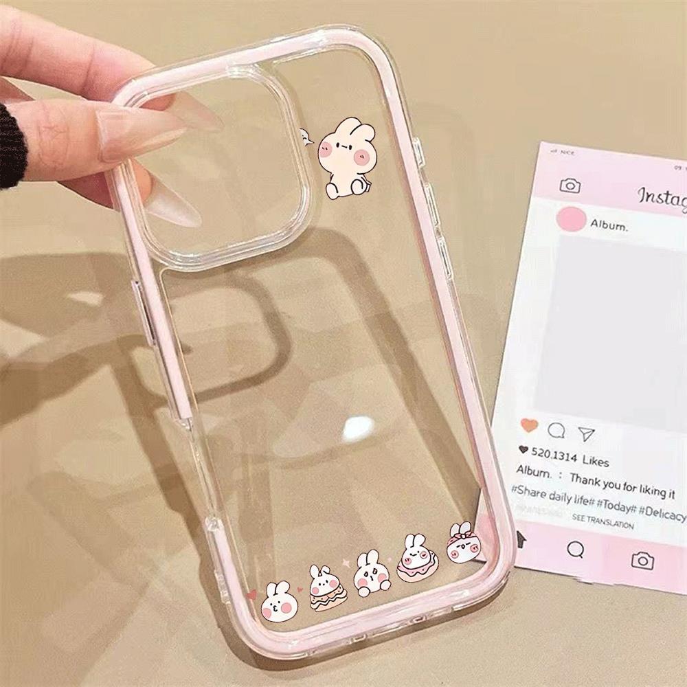 Đoàn thỏ  thỏ nhỏnPhù hợp với ốp điện thoại iPhone 16/14/15/12 Pro/3 trong một