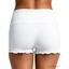 MAPLEPOET-Quần short có gân dành cho nữ Váy thường ngày Viền gấp lưng Quần short Mini co giãn