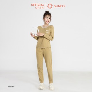 Bộ thể thao nữ cotton áo dài quần dài SS5780
