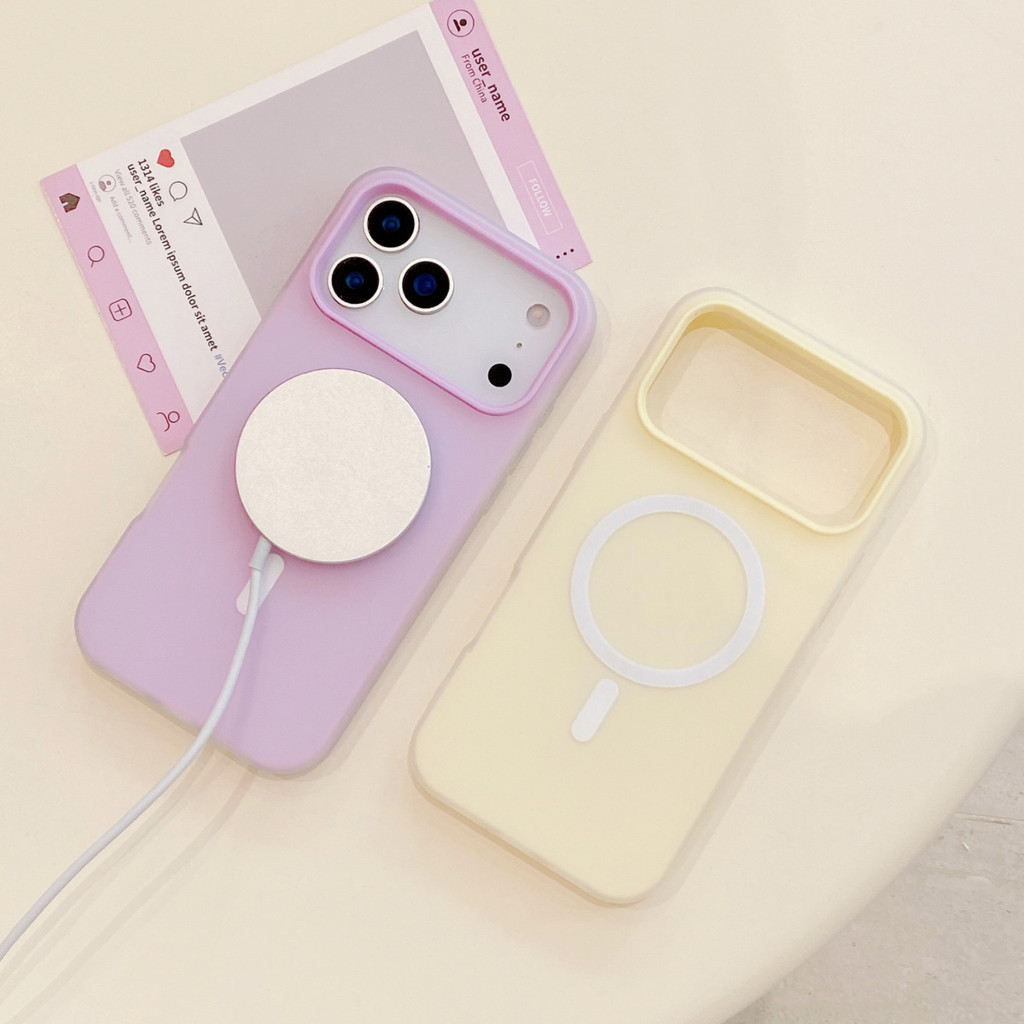 Ốp Điện Thoại Cứng Từ Tính Cho iPhone 17 16 Pro ProMax 17 Air 16 Plus Sạc Không Dây Chống Sốc