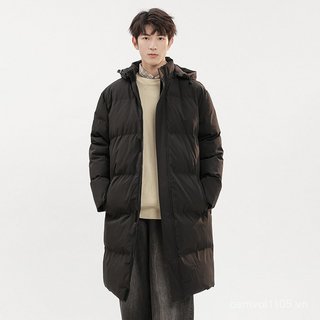 Thể Thao Ngoài Trời Dày Giữa Chiều Dài Áo Khoác Cotton Có Mũ Trùm Đầu Kích Thước Lớn Ấm Bánh Mì Áo Khoác Coup
