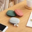 Hộp lưu trữ tai nghe OLVIDO, Tai nghe đĩa U di động, Silicone Mini Dễ thương Son môi Bảo quản Phụ kiện Tổ chức