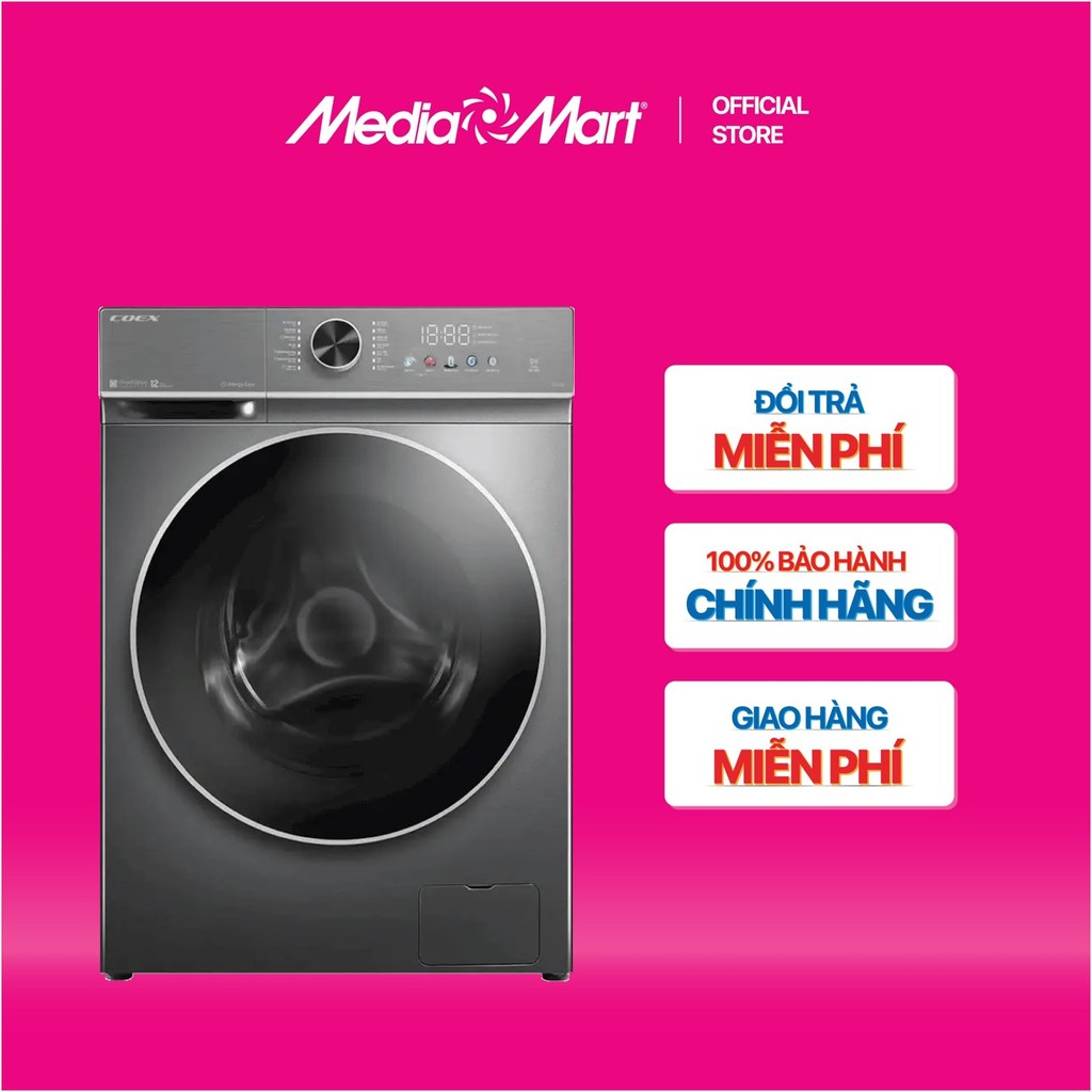 [MEDIAMART] - Máy giặt lồng ngang AI DD INVERTER 10.5kg COEX FW-11CW1413SG - FREESHIP,Bảo hànhchínhhãng