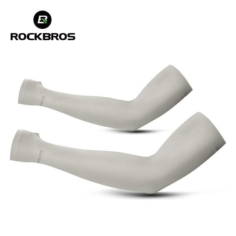 Rockbros Băng Lụa Tay Thoáng Khí Chống Tia UV Nén Cho Unisex, Phù Hợp Đi Xe Đạp Ngoài Trời