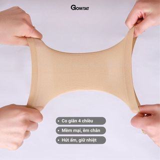 [DEAL QUÀ TẶNG] Combo 7 đôi tất dưỡng gót chân chống khô nứt GOMTAT, vớ ủ gót có lớp silicon làm mềm gót - TYU-1027