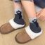 Tất thoải mái từ cotton với thiết kế hình mèo lười đáng yêu ở giữa, chống trượt tốt - Phù hợp công việc/trường học/gia đình - Quà tặng lý tưởng cho fan hâm mộ mèo