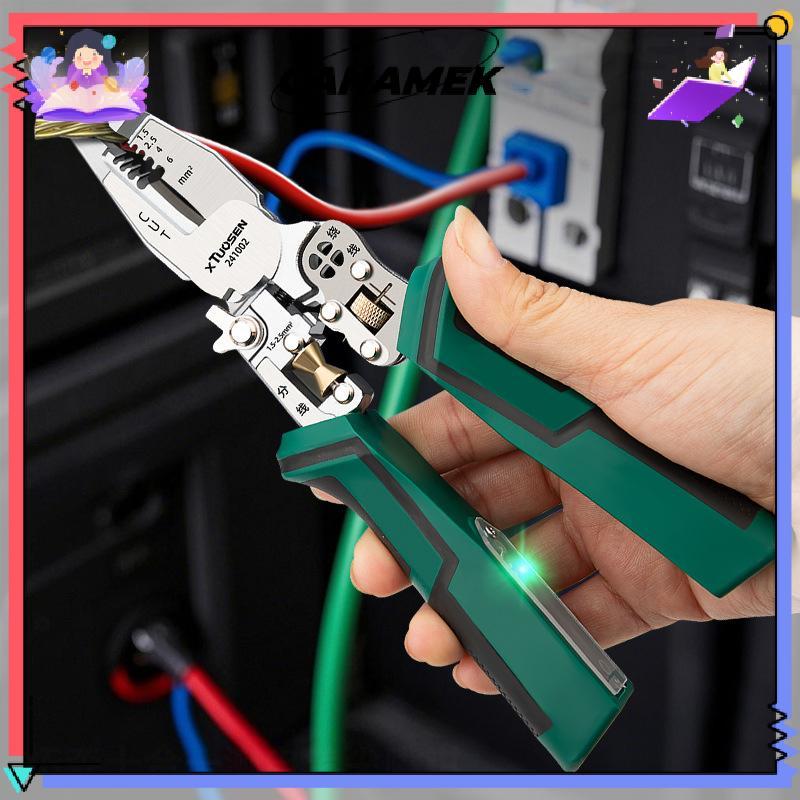CANAMEK Dây 10 Trong 1 Với Chức Năng Đo Điện Kìm Tước Dây Để Cắt Và Kéo Dây Kéo CSF