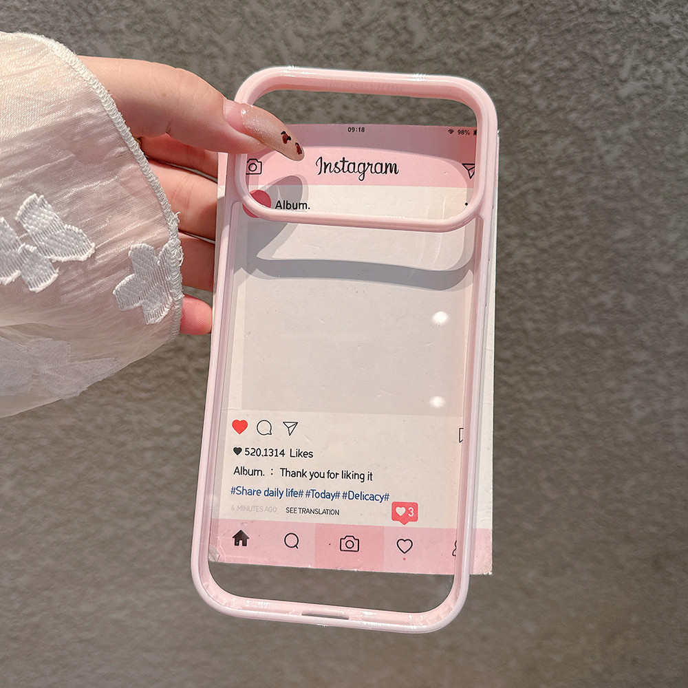 Ốp Điện Thoại Acrylic Kẹo Cho iPhone 17 Pro Max 17 Air 16 Plus 15 14 13 12 11 Vỏ Bảo Vệ Chống Sốc