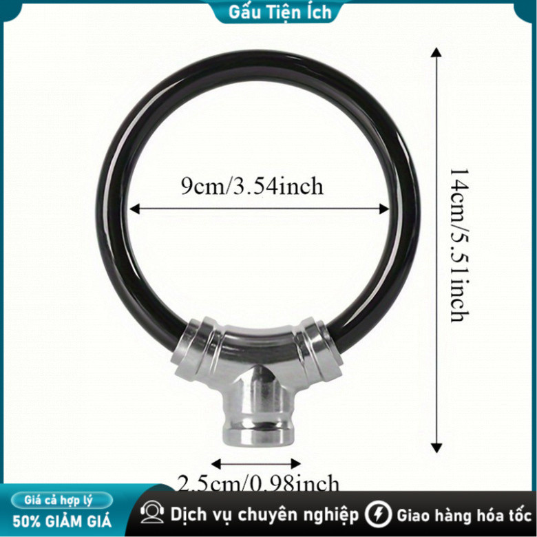 Khóa chống trộm hợp kim - Cho xe đạp, xe điện, Khóa Dây, Chìa, Chống Trộm, Bằng Hợp Kim Kẽm, Chống Cắt
