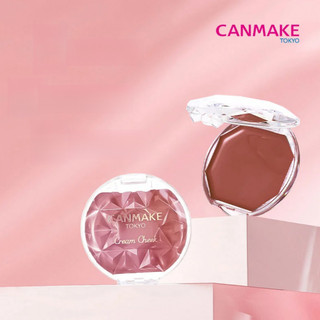 Kem Canmake Rouge Monochrome Powder Blusher Cream Dễ dàng tô màu môi Cheeks Hàng ngày Dual-Sử dụng Màu sắc làm sáng mùa thu đông Kem má hồng bột màu mới