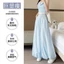 Blooming Bud Váy Quần Nữ Mỏng 2025 Cao Cấp Rời Drap Ice Silk Thường Ngày Ống Rộng Lông Tơ Quần Váy 5.12