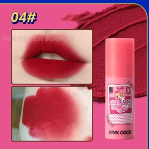Matte Finish Lip Stain Tác dụng lâu trôi Son môi dạng lỏng nhung sắc tố cao dành cho nữ và bé gái
