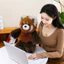 Spike Price [Sẵn sàng] Chạy bộ Búp bê sang trọng Raccoon Vui nhộn Búp bê gấu trúc dễ thương Gối trẻ em Bé gái Quà tặng búp bê ngủ