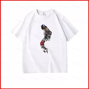 YB1 Michael Jackson 2026 OLODUM thoải mái áo thun mềm mại PEACE AND LOVE tưởng niệm Áo thun ngắn tay BY1