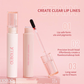 OLIBOLLA Lip Liner Son bóng có thể xé được Son môi không phai màu chống thấm nước lâu trôi