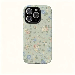 Retro Hoa Thích Hợp Cho iPhone 17ProMax 16Pro 15 11 12 13 14 xs XR 17Air Vỏ Bảo Vệ Hai Lớp Chống Sốc Vỏ Điện Thoại QCVJ