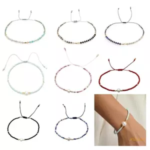 Exhila Đính Hạt Co Giãn Vòng Tay Thoải Mái Cổ Tay Trang Sức Đàn Hồi Ngọc Trai Trang Sức Thích Hợp Cho Kỷ Niệm Sinh Nhật Celebr