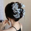 Mực Thanh Lịch Bướm Nơ Tóc Vuốt Kẹp Lông Vũ Phong Cách Thời Trang Chignon Cá Mập Kẹp Dành Cho Nữ