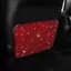 THEGIRL8B Bling Car Kick Mats, Tấm bảo vệ ghế sau bằng kim cương giả dễ thương, Vỏ bọc ghế sau ô tô lấp lánh quyến rũ bền bỉ Chống bẩn Nội thất ô tô