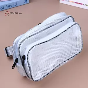 < WHPHous-t > Túi đeo thắt lưng PVC chống tĩnh điện trong suốt Bộ dụng cụ lưới chống thấm nước Fanny Pa để làm việc và sự kiện ngoài trời Đẹp