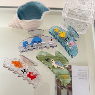 Kovoi Kẹp Tóc Cá Mập Cao Cấp Ocean Series Dolphin Clip Thiết Kế Thời Trang Phụ Kiện Tóc