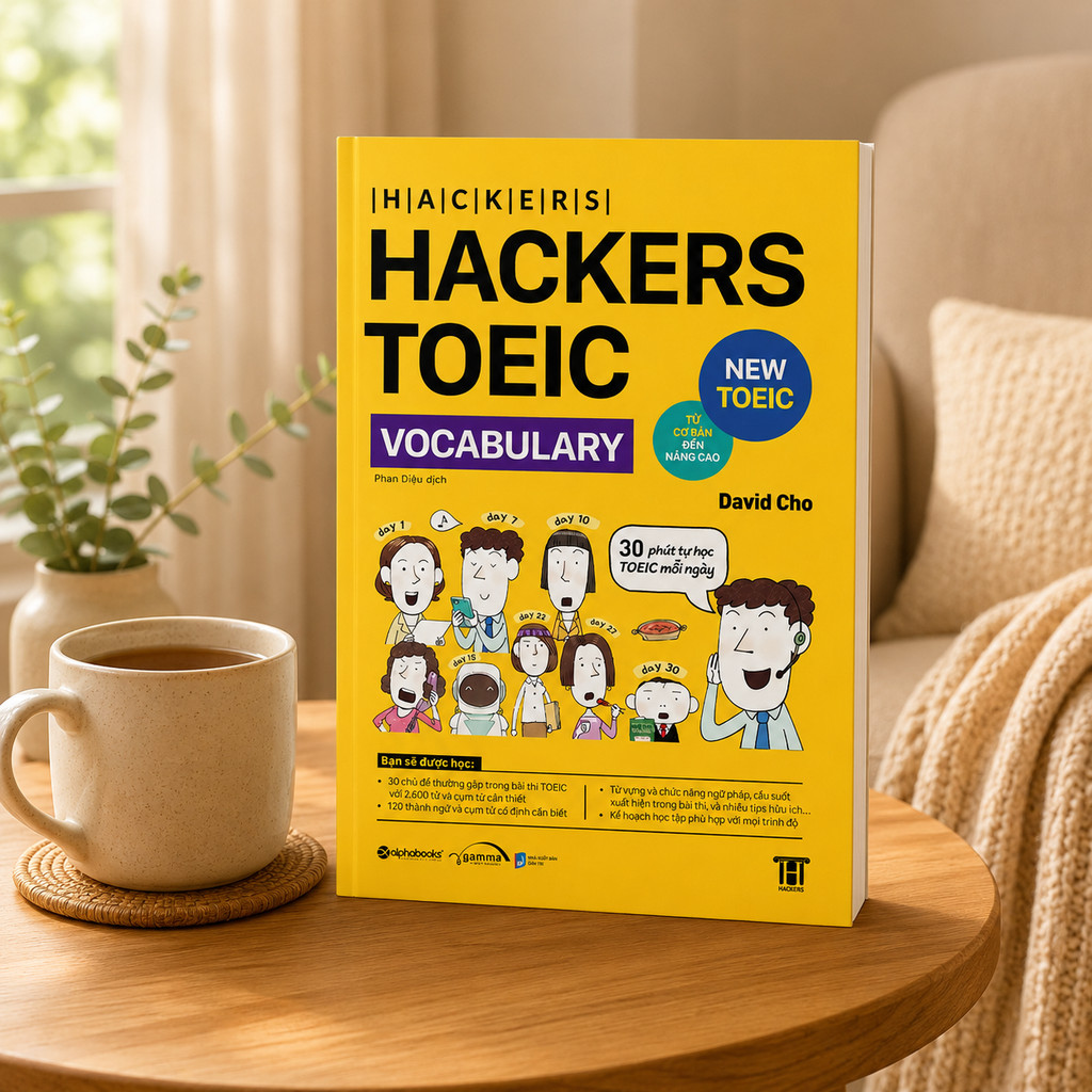 Sách - Hackers Toeic Vocabulary -30 Phút Tự Học TOEIC Mỗi Ngày, Từ Cơ Bản Tới Nâng Cao (Gamma Books)