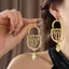 PNPIA- Vintage Kim Loại Thả Tòn Ten Ngọc Trai sel Bông Tai Nữ Trang Sức Thời Trang Quà Tặng Tuyệt Vời Tuyên Bố Bông Tai Phụ Kiện