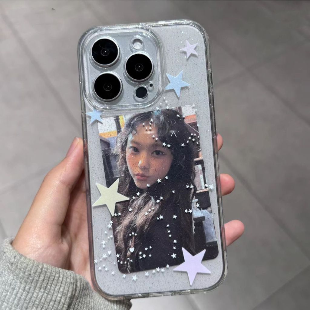 Thu đôngFlash bột sao cho iPhone17promax trường hợp141312chống rơi XRXS mềm trường hợp7p8p