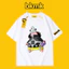 Chất Lượng Cao Bán Áo Sơ Mi Thường Ngày BKMK In Hình Hoạt Hình Mỹ Rời 100% Cotton Cổ Tròn Áo Thun Unisex Hàng Sẵn Có