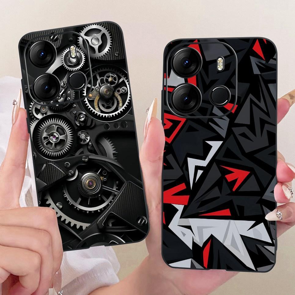 Ốp Điện Thoại Silicon Mềm Cho Tecno Spark Go 2023 BF7n Pop 7 Pro BF7 BF6 Ốp Lưng Hoạt Hình Mát Mẻ Rồng Sư Tử Hổ In Mặt Sau