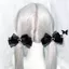 BORAGETE 1 / 2 Kẹp Tóc Gothic, Mặt Dây Chuyền Trái Tim Y2k Phong Cách Nơ Kẹp Tóc, Kawaii Dễ Thương Ngọt Ngào Nhật Bản lolita lolita Phụ Kiện Tóc Cosplay