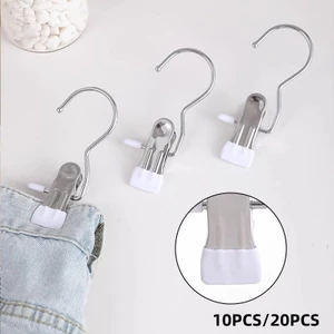 10 Cái / 20 Chiếc Tiết Kiệm Không Gian Tủ Quần Áo Móc Kẹp Bền Lâu Dài Nhiều Màu Sắc Cho Khăn Khăn Khăn Và Vật Dụng Nhỏ