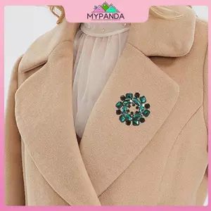 MYPANDA Thời Trang Tính Khí Pha Lê Hoa Thổ Cẩm Dành Cho Nữ Quần Áo Áo Áo Trang Sức Phụ Kiện.
