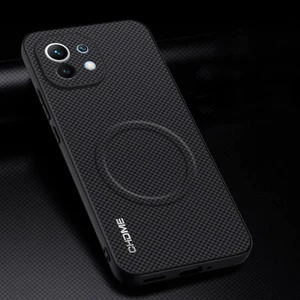 Dành cho Xiaomi Mi 11 Vỏ mềm da PU có họa tiết từ tính dập nổi thân thiện với da