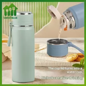 SWEET 500 / 600 / 800 / 1000 ML Bình nước giữ nhiệt bằng thép không gỉ Giữ nhiệt lạnh và nóng Cốc cà phê chống rò rỉ Bình giữ nhiệt du lịch n